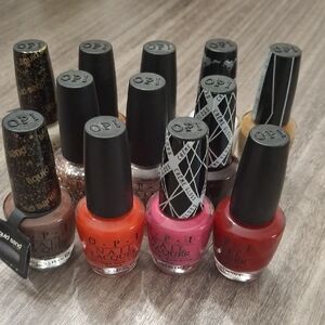 OPI Nail Lacquer Collection - Red, Pink, Orange, Black, Gold